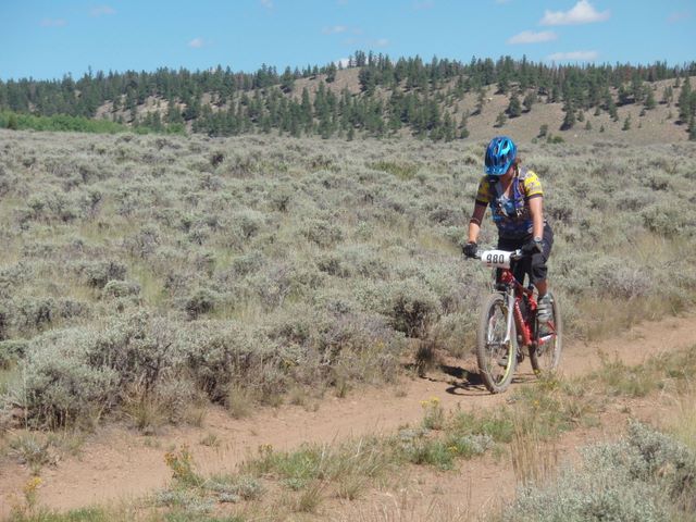 Leadville 100 Bottom of Columbine Climb Outbound