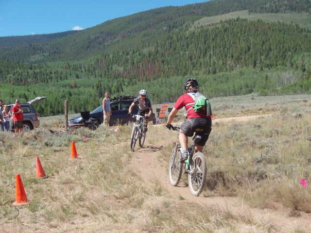 Leadville 100 Bottom of Columbine Climb Outbound