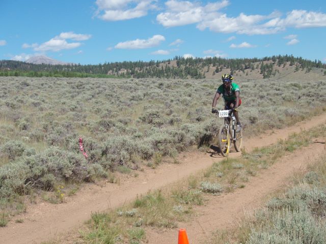 Leadville 100 Bottom of Columbine Climb Outbound