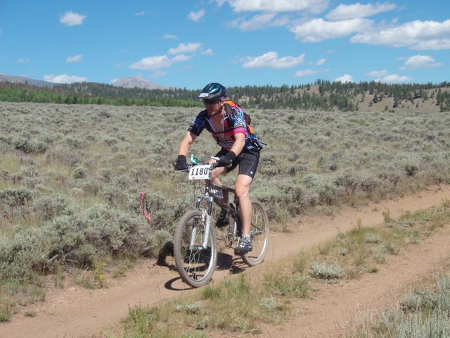 Leadville 100 Bottom of Columbine Climb Outbound