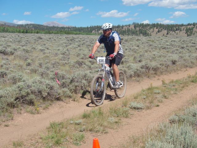 Leadville 100 Bottom of Columbine Climb Outbound